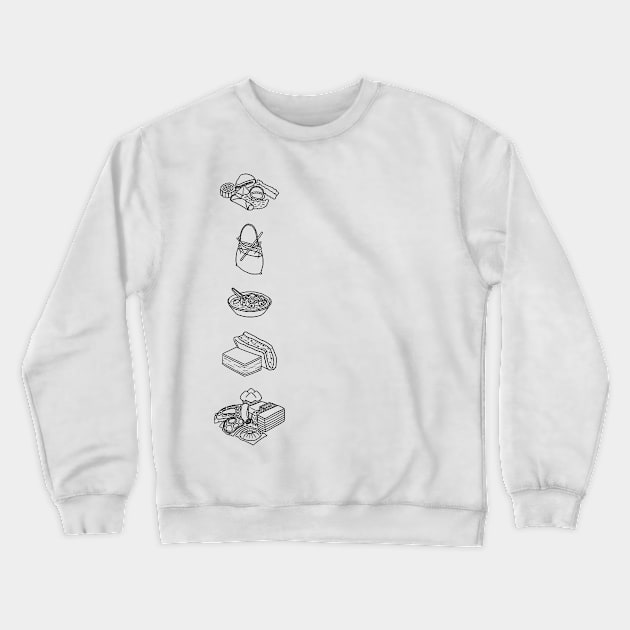 Singaporean Desserts Crewneck Sweatshirt by Ibukai